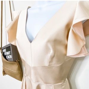 CREMIEUX Champagne Mary Lou Ruffled Cocktail NWT 0